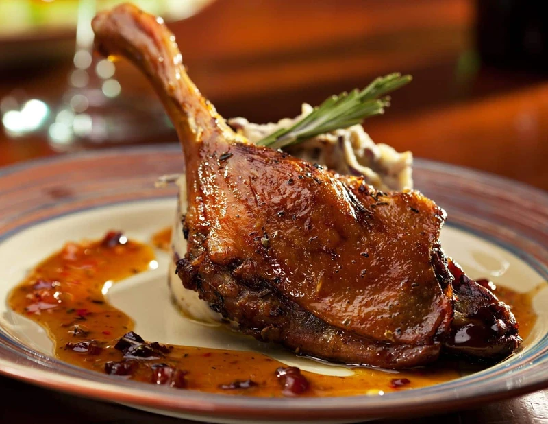 Traditional duck confit